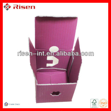 Cheaper delicate printed corrugated display box for gift