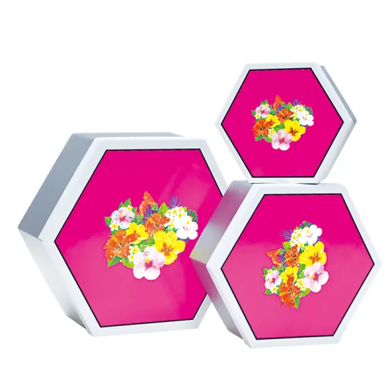 Foldable  Hexagon Hat Packaging Box