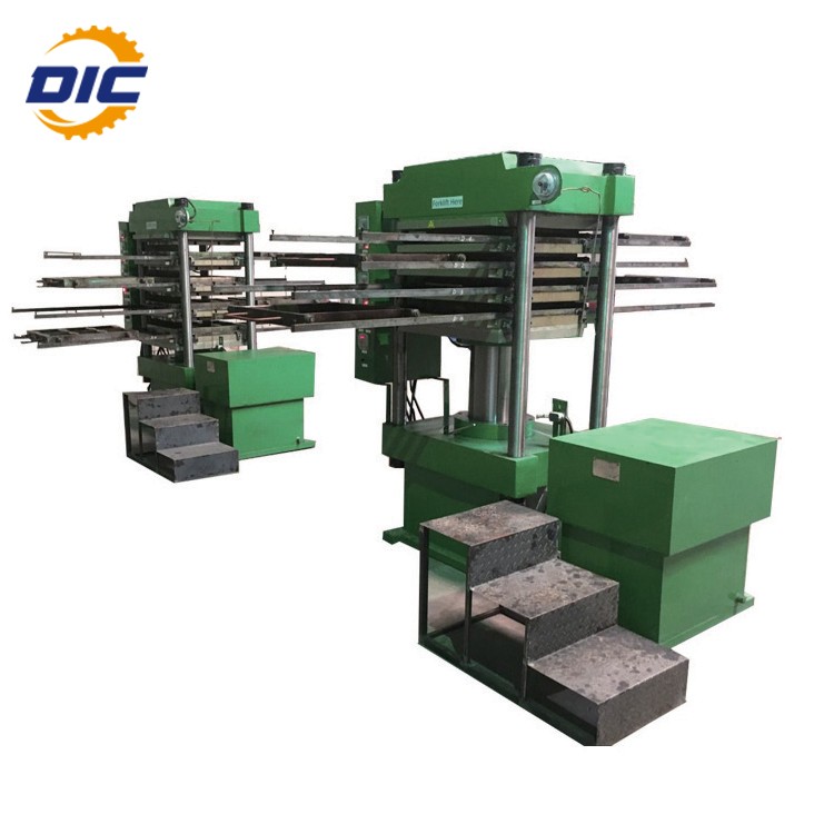 Rubber tiles vulcanizing press machine