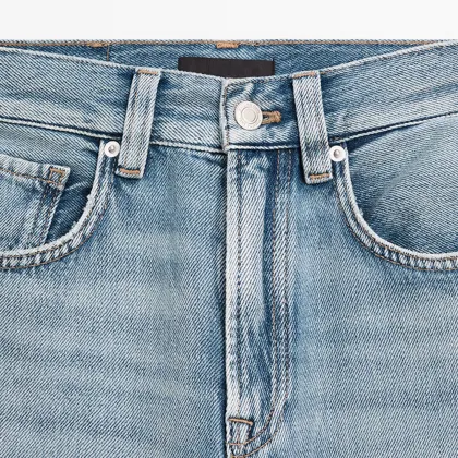 Women's high waisted wide leg jeans