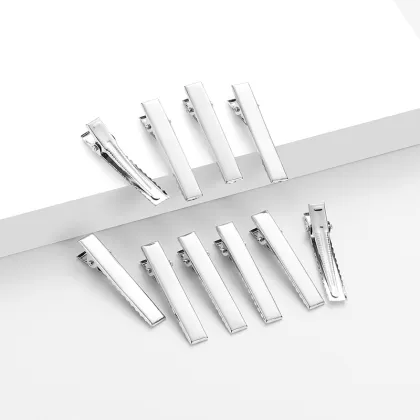 Daily Factory Direct Sale: 4.6CM Square Duck Beak Hair Claw Clip - Metal DIY Hair Accessories for Girls