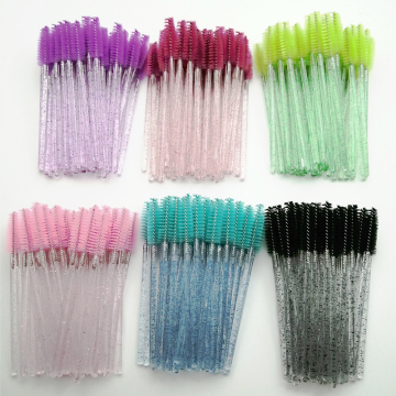 50pcs Bag of Disposable Black Lash Cleansing Brushes - Perfect for Eyelash Extensions and Makeup Removal