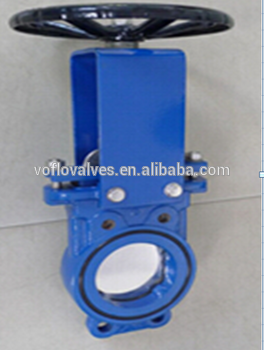 Handwheel Wafer bi-directional Top flange ISO5210 Ductile iron Knife Gate Valve