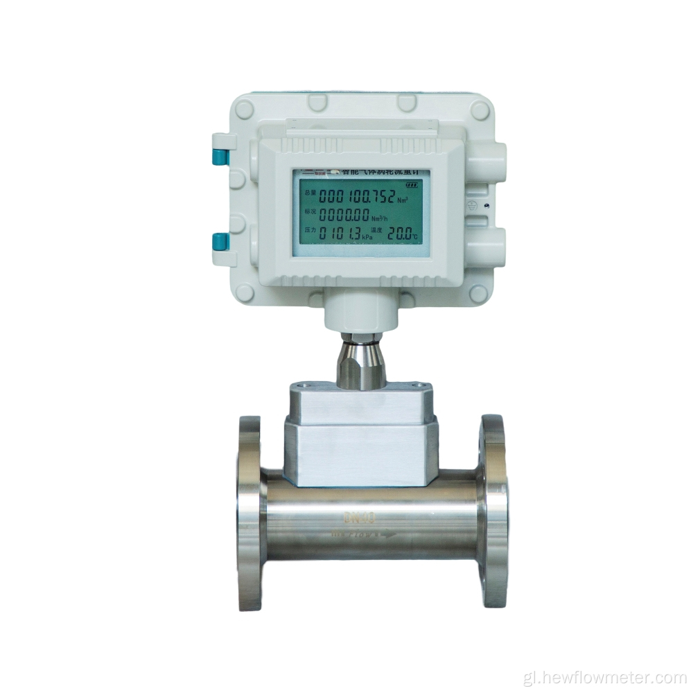 Contadores de fluxo de turbinas para a medición do líquido de gas