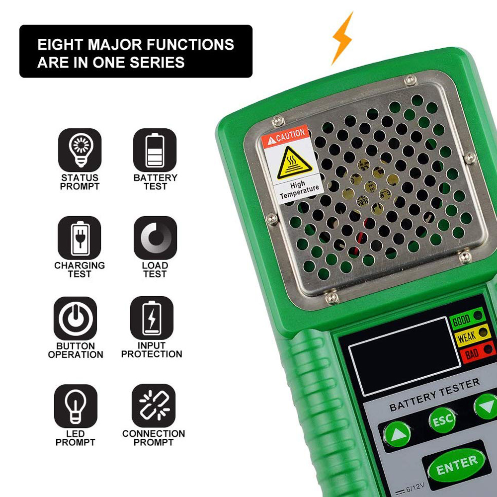 HP-226A Automotive Battery Tester Charge System Test Battery Work Load,Internal Resistance for Battery Volt, Storage Capacity