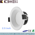 COB SMD 2,5 inch LED downlighters 5W 9W