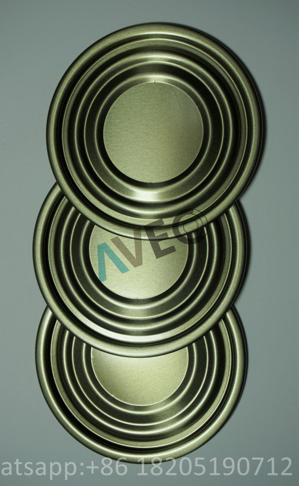 Tinplate bottom ends for canned food