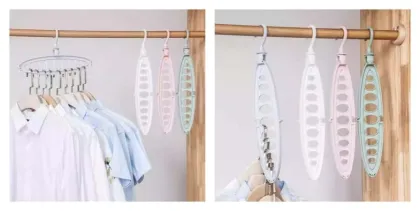 Smart Swivel Hangers for Better Laundry Classification