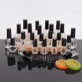 Cosmetic Nail Polish Glass bottle with Brush Cap