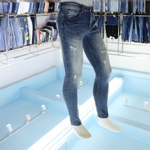 Jeans azules para hombres al por mayor