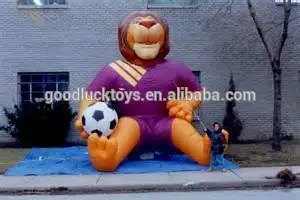 2016 popular advertising inflatable lion cartoon tent,giant commerical inflatable lion