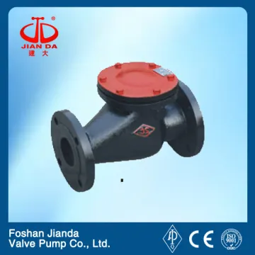 H44H cast iron flange end swing check valve