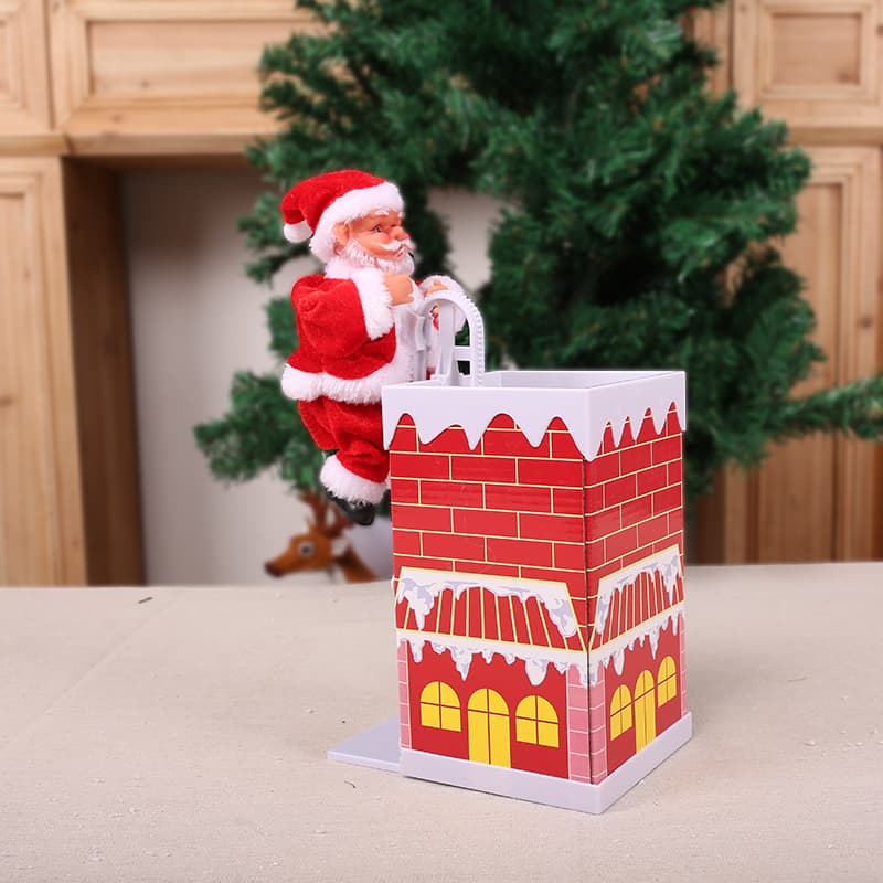 Chimney Climbing Santa Claus