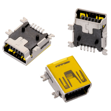 ミニUSB 2.0タイプB SMT水平5ピンメスPCBコネクタ-WR-COM