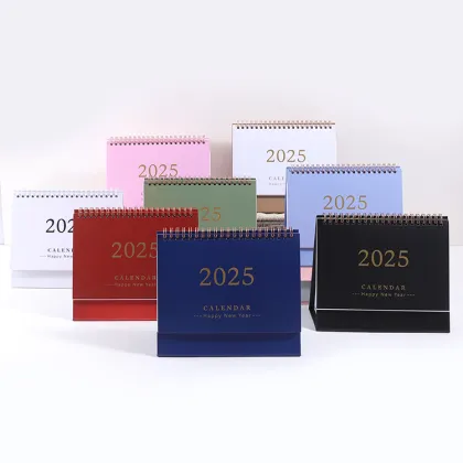 Creative Promotional Morandi Colors 2025 Calendar for Desktop Decoration