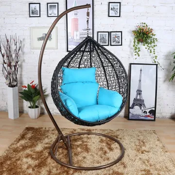 MOJIA Furniture Garden Outdoor Indoor Metal Stand Leisure Rattan Egg Chair
