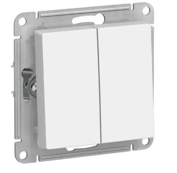 White 10A 2 Gang Electric Switch for Light