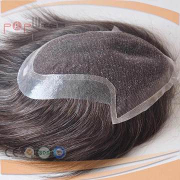 Full Handtied Women Hair Piece Perimeter PU Around Lace Base Hair Piece