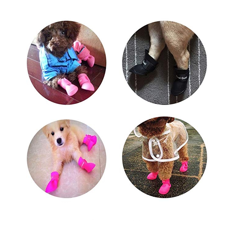 Waterproof Pet Accessories Silicone Dog Rain Shoes