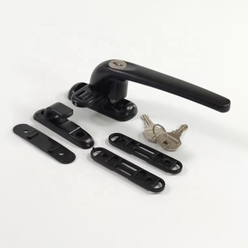 Aluminum UPVC 7-Shape Casement Door with Camlock Handle and Master Key Lock for India and Africa