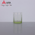 Brocca con brocca di vetro brocca in vetro a bolle verde