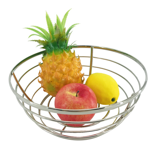 metal wire round fruit basket bowl holder
