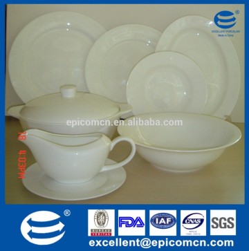 white magnesia porcelain dining set white royal family porcelain