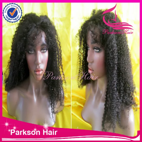 100% human hair natural color curly top quality 8-26inch cheap indian remy full lace wigs