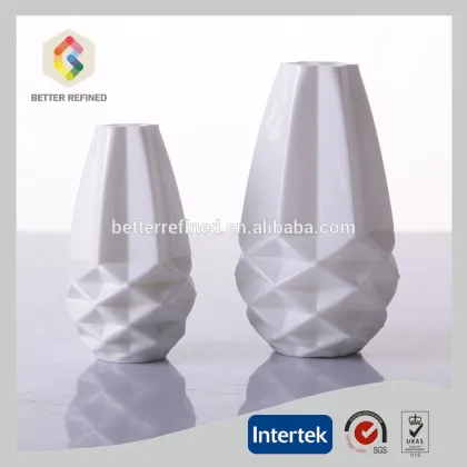 Tableware Home Decoration White Geometric Vase