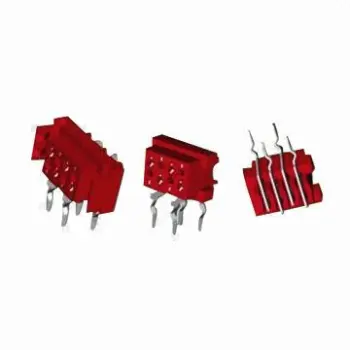 AMP/TYCO IDC Electronic Connectors in Red, with 500V AC/DC Voltage