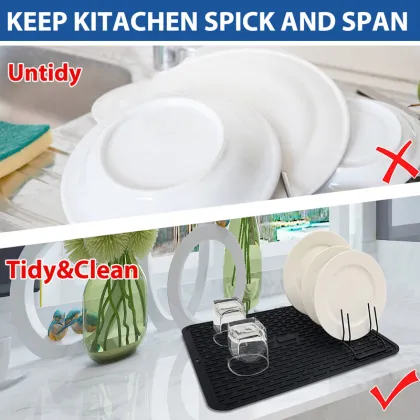 Household Steel Dish Bowl Rack