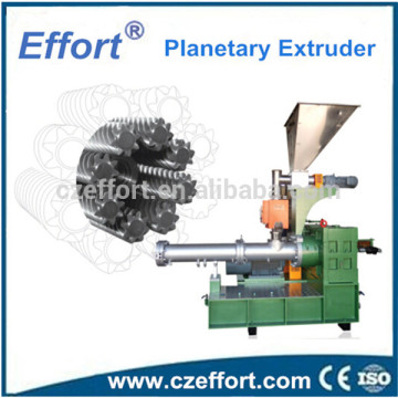 Planetary gear screw and gear barrel for PVC extruder