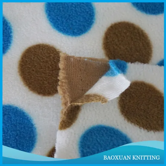 printed polar fleece with shepra bonded fleece fabric