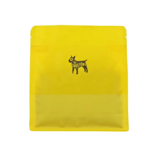 ziplock stand up kraft paper reusable snack bag