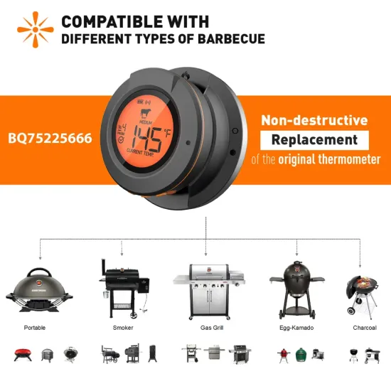 Wireless BBQ Meat Thermometer With App