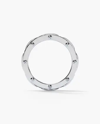 Platinum Twist Diamond Channel Men's Wedding Band