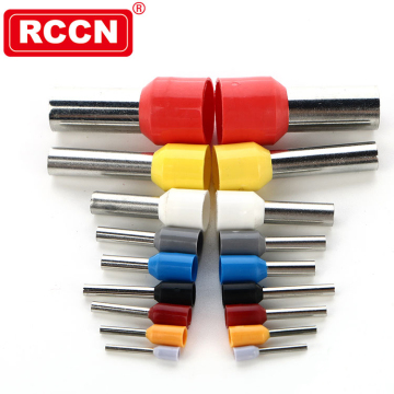 Terminale pre-isolato tubolare RCCN-ET2.5-10 alette per cavi rame rivestite in plastica