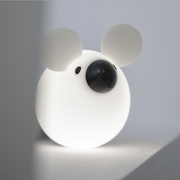 Creative Soft Silicone Animal Night Light - Cute Mouse LED Lamp for Baby Kids Gift