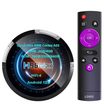 Wholesale H96max TV Box: Android 12 WiFi6 4GB RAM 64GB ROM 6K Streaming Device