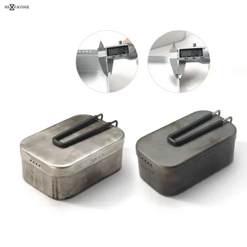 Rice Steam Camping Aluminum Lunch Box with Handle