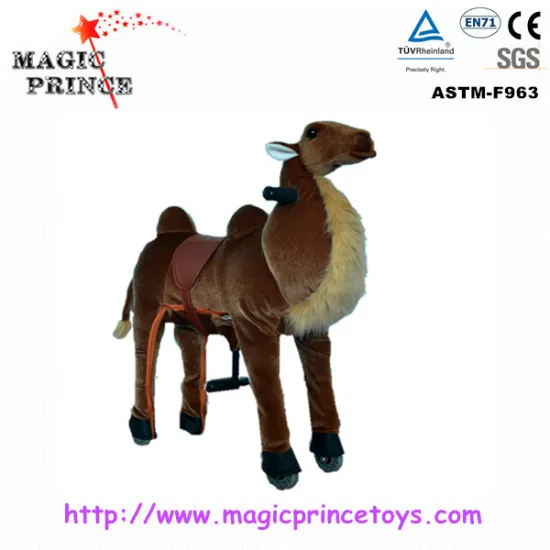 Dalian Amusement plush horse Walking ride-on animals ride on toy horse/Large Desert camel/Magicprince(EN71&SGS&HI&CE)~(Pass!!)~