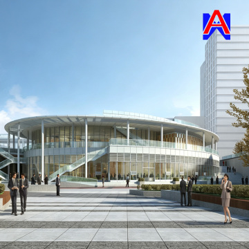 Circular Canteen Glass Facade Fabrication