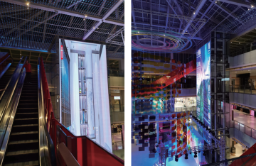Fast installation transparent bigh brightness led screen
