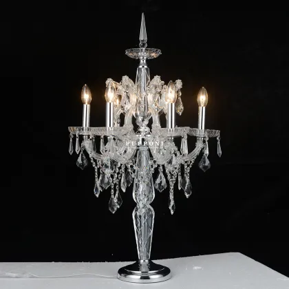 Cristallo European Crystal Table Lamp - Luxury Living Room Lighting