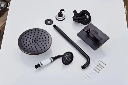 ORB BLACK BRONZE SHOWER SET
