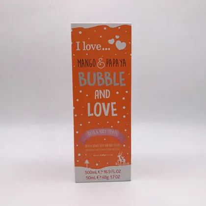 Natural 500ml mango papaya shower gel set 50ml