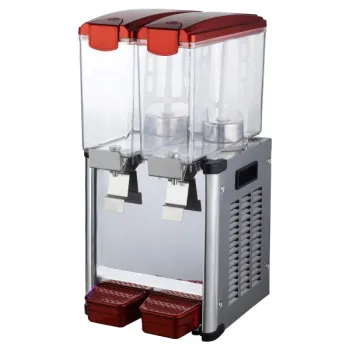 Yellow and Green Stainless Steel Fruit Juice Dispenser Machine