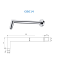 Bath Brass Round Shower Arm