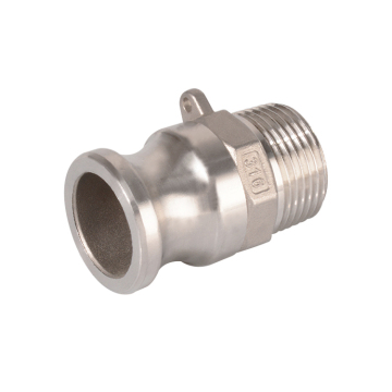 SS316 or SS304 Stainless Steel Flexible Pipe Quick Camlock F Type Male Connector