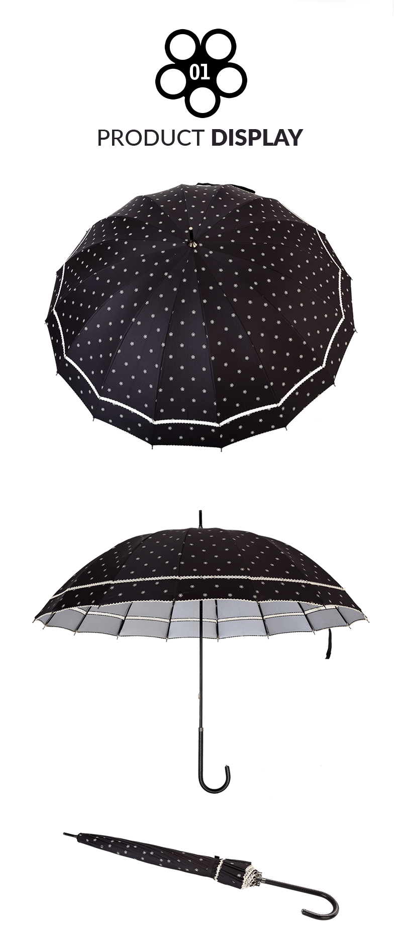 stick umbrella uv protection